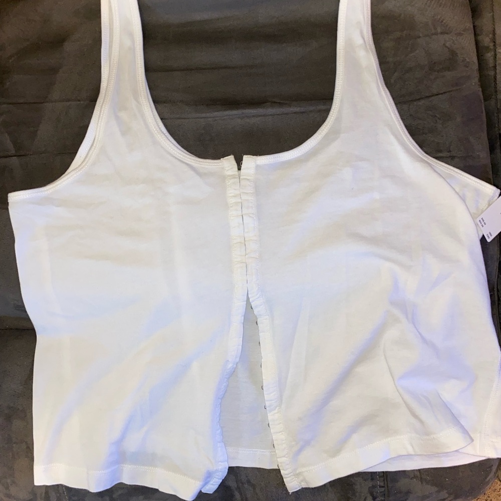 ANTHROPOLOGIE Pilcro White Tank Top